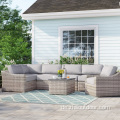 Outdoor-Balkon-Patio-Möbel-Sofa-Set